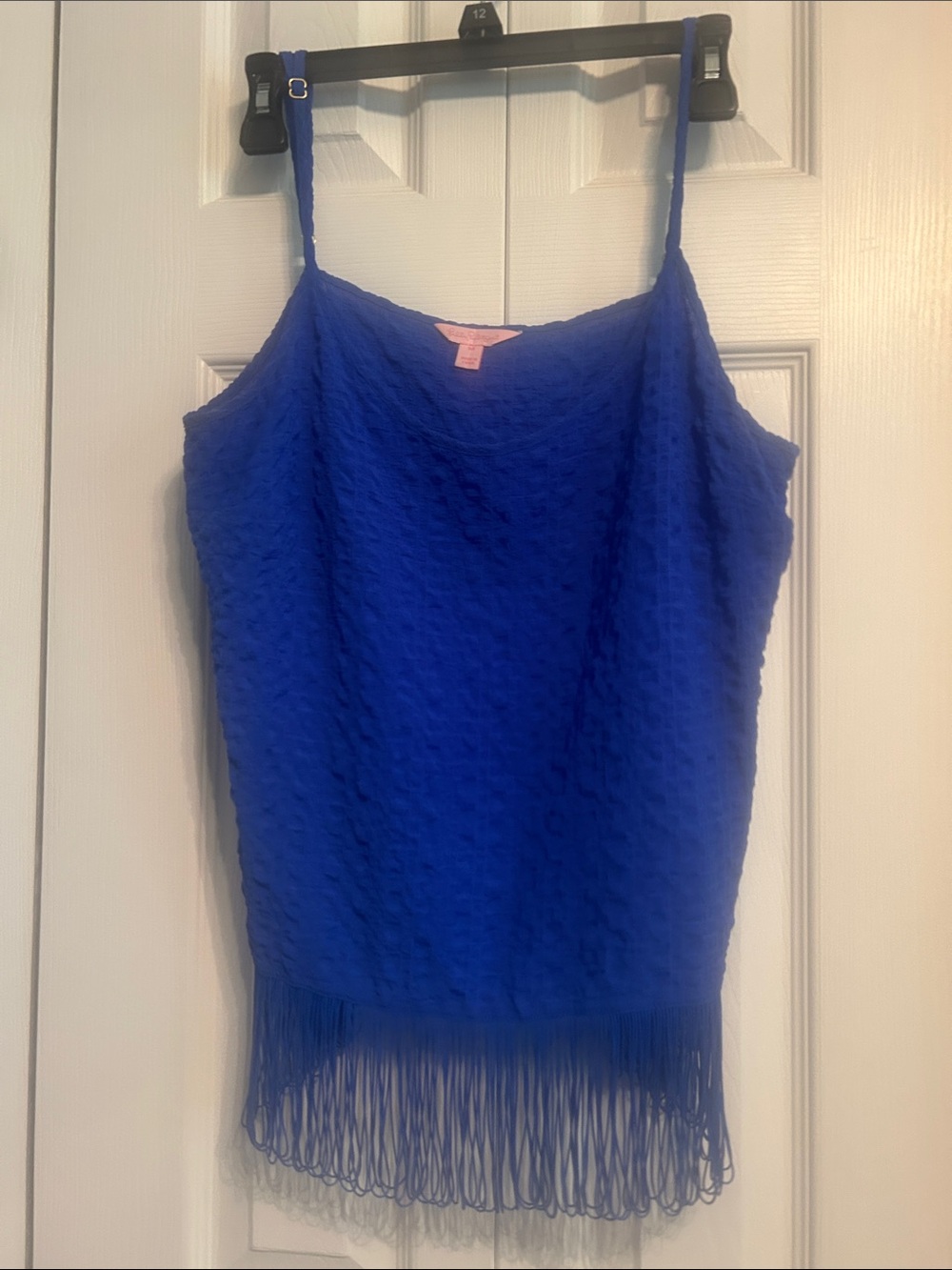 Lilly Pulitzer Royal Blue Fringe Spaghetti Strap Camisole